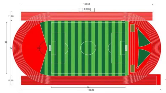 江苏省镇江中学田径场跑道塑胶面层采购