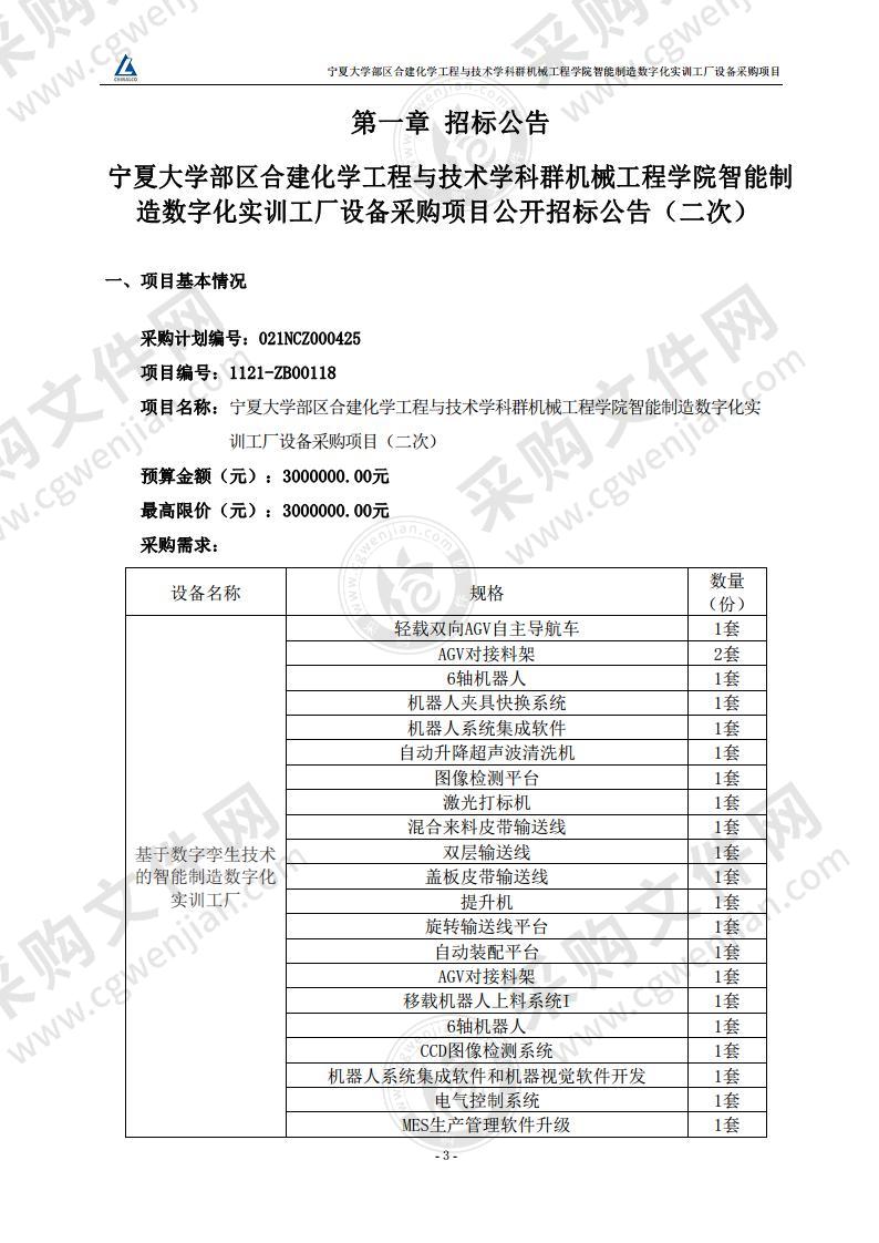 宁夏大学部区合建化学工程与技术学科群机械工程学院智能制造数字化